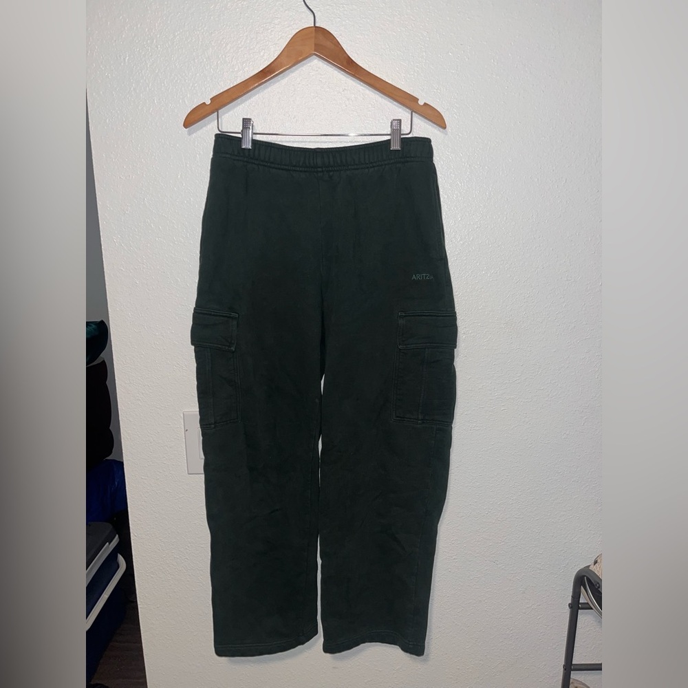 Women’s Dark Green Cargo Sweatpants